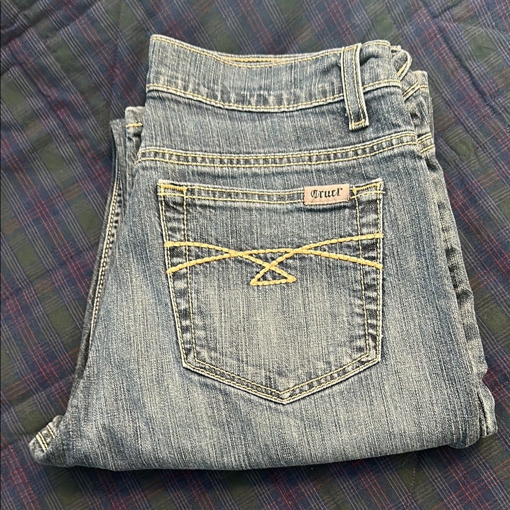 Cruel Denim Jeans with Yellow Stitching